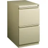 WorkPro® 23"D Vertical 2-Drawer Mobile Pedestal File Cabinet, Putty
