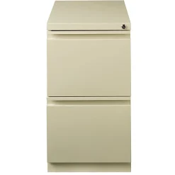 WorkPro® 23"D Vertical 2-Drawer Mobile Pedestal File Cabinet, Putty