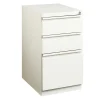 WorkPro® 20”D Vertical 3-Drawer Mobile Pedestal File Cabinet, White