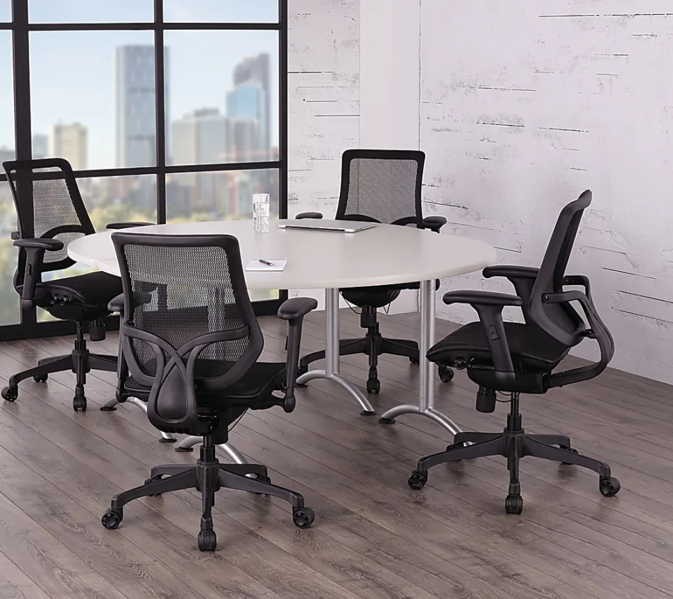 WorkPro® Flex Collection Half Round Table Top, Gray