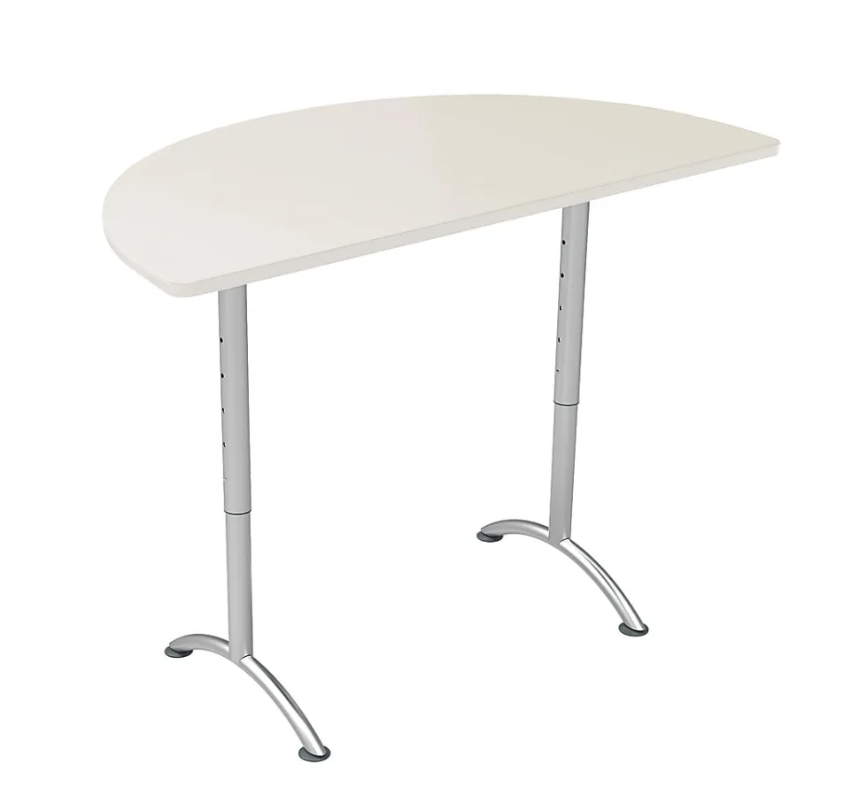 WorkPro® Flex Collection Half Round Table Top, Gray