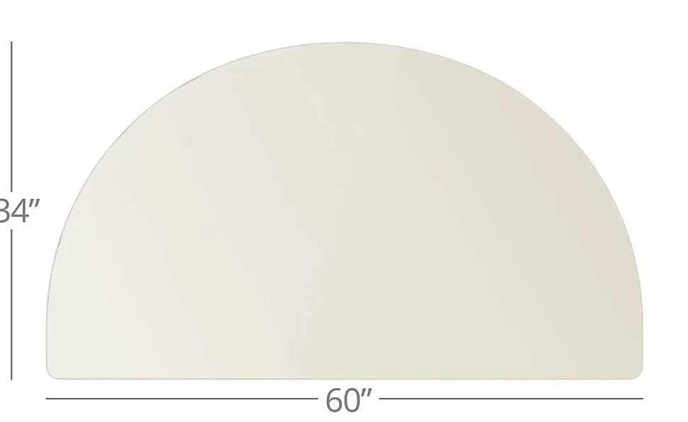 WorkPro® Flex Collection Half Round Table Top, Gray