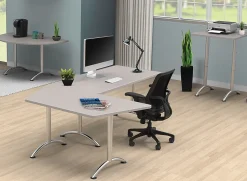 WorkPro® Flex Collection Half Round Table Top, Espresso