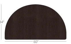 WorkPro® Flex Collection Half Round Table Top, Espresso