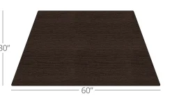 WorkPro® Flex Collection Trapezoid Table Top, Espresso