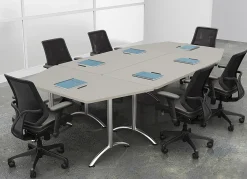WorkPro® Flex Collection Trapezoid Table Top, Gray