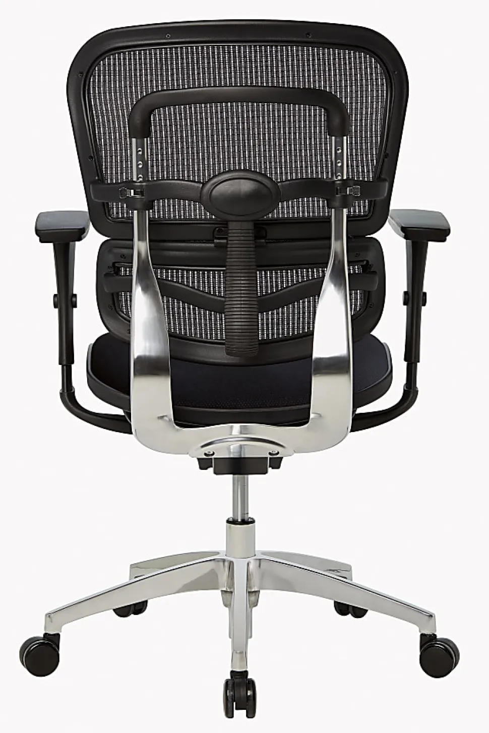 WorkPro® Floor Display 12000 Series Ergonomic Mesh/Fabric High-Back Office Chair, Black/Black, BIFMA Compliant