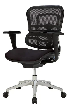 WorkPro® Floor Display 12000 Series Ergonomic Mesh/Fabric High-Back Office Chair, Black/Black, BIFMA Compliant