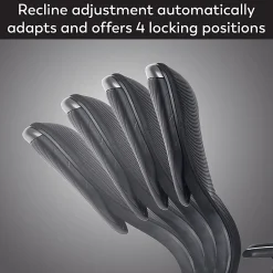 WorkPro® Fortimo Ergonomic Mesh/Vegan Leather High-Back Executive Chair, Black/Black, BIFMA Compliant