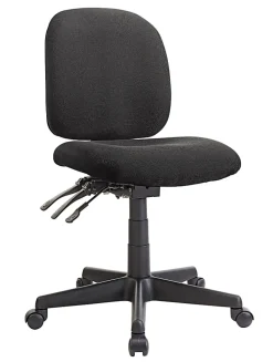 WorkPro® Mobility Multifunction Ergonomic Fabric Task Chair, Black, BIFMA Compliant
