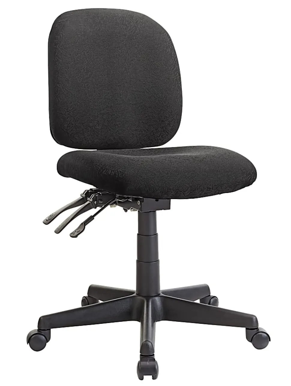 WorkPro® Mobility Multifunction Ergonomic Fabric Task Chair, Black, BIFMA Compliant