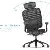 WorkPro® Momentum Ergonomic Mesh/Mesh Active High-Back Office Chair, Gray/Gray, BIFMA Compliant