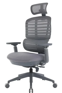 WorkPro® Momentum Ergonomic Mesh/Mesh Active High-Back Office Chair, Gray/Gray, BIFMA Compliant