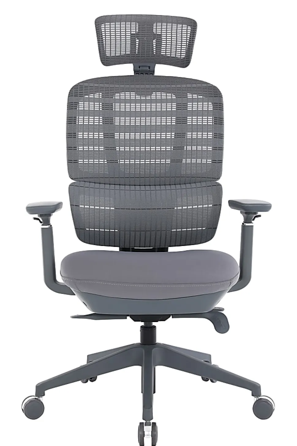 WorkPro® Momentum Ergonomic Mesh/Mesh Active High-Back Office Chair, Gray/Gray, BIFMA Compliant