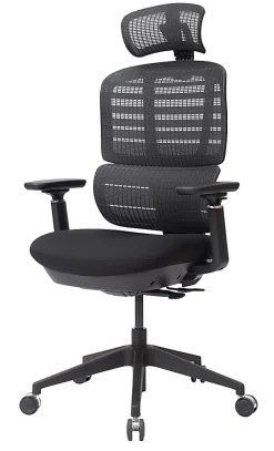 WorkPro® Momentum Ergonomic Mesh/Mesh Active High-Back Office Chair, Black/Black, BIFMA Compliant