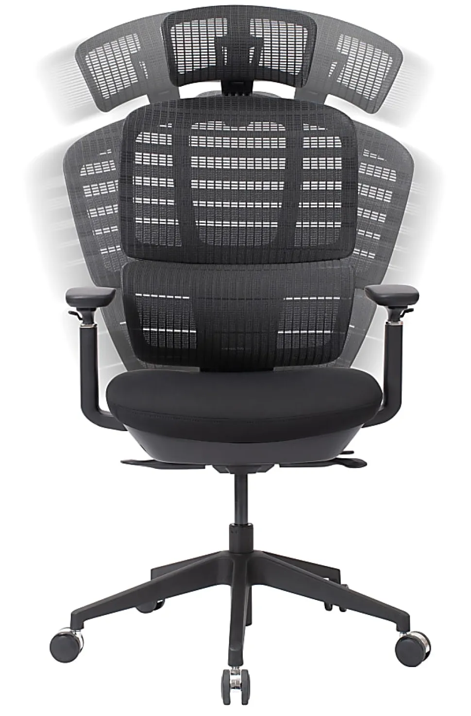 WorkPro® Momentum Ergonomic Mesh/Mesh Active High-Back Office Chair, Black/Black, BIFMA Compliant