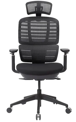 WorkPro® Momentum Ergonomic Mesh/Mesh Active High-Back Office Chair, Black/Black, BIFMA Compliant