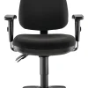 WorkPro® Patriot Multifunction Ergonomic Fabric Task Chair, Black, BIFMA Compliant