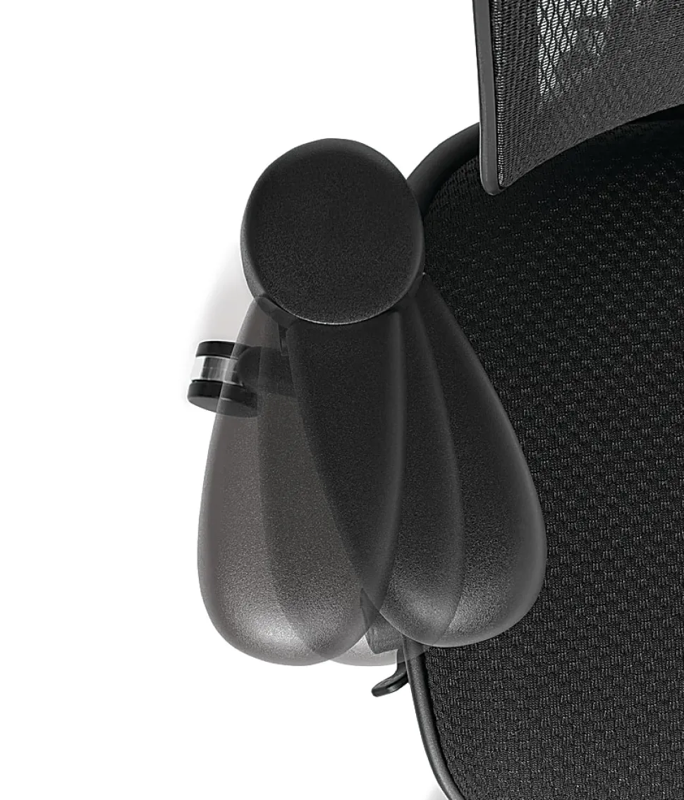 WorkPro® Quantum 9000 Series Ergonomic Mesh/Premium Fabric Adjustable-Back Office Chair, Black/Lime, BIFMA Compliant