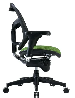WorkPro® Quantum 9000 Series Ergonomic Mesh/Premium Fabric Adjustable-Back Office Chair, Black/Lime, BIFMA Compliant