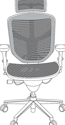 WorkPro® Quantum 9000 Series Ergonomic Mesh Adjustable-Back Office Chair With Headrest, Black, BIFMA Compliant