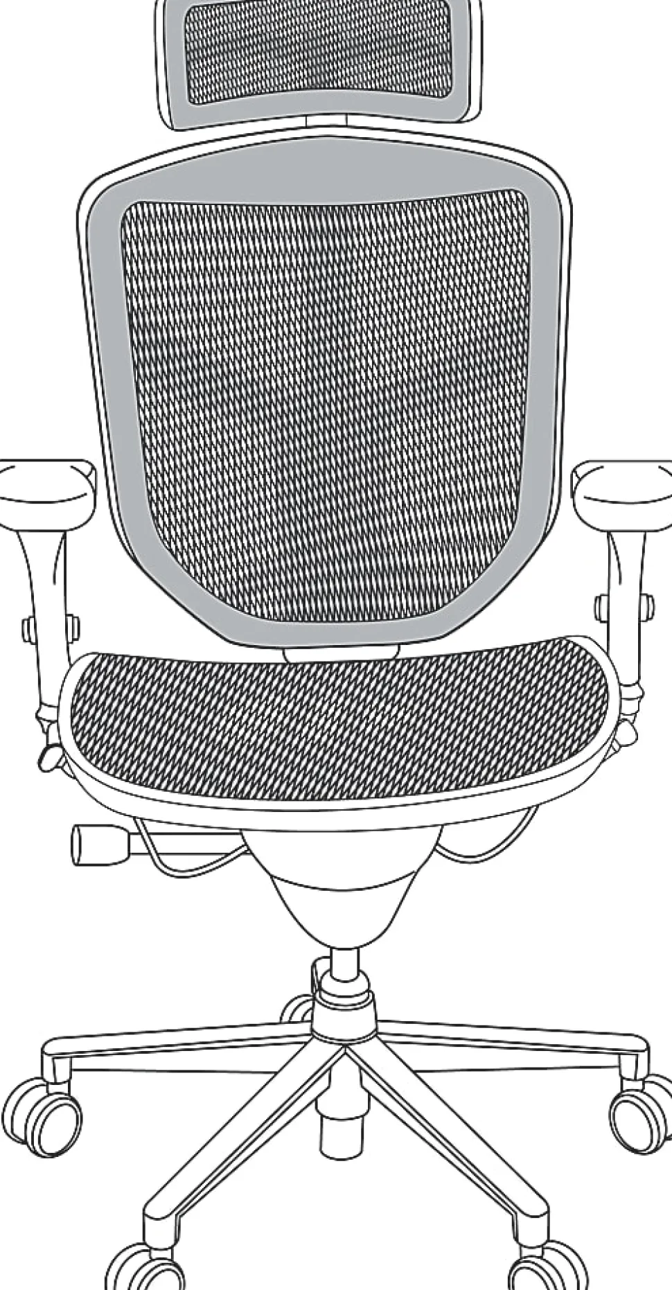 WorkPro® Quantum 9000 Series Ergonomic Mesh Adjustable-Back Office Chair With Headrest, Black, BIFMA Compliant