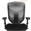 WorkPro® Quantum 9000 Series Ergonomic Mesh/Premium Fabric Adjustable-Back Chair, Black/Tangerine, BIFMA Compliant
