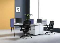WorkPro® Quantum 9000 Series V2 Ergonomic Mesh/Mesh Adjustable-Back Office Chair, Black/Gray