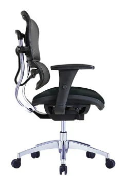 WorkPro® 12000 Series Ergonomic Mesh/Antimicrobial Vinyl High-Back Chair, Black/Black