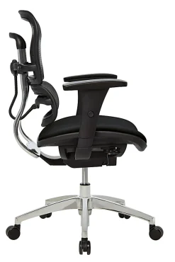 WorkPro® 12000 Series Ergonomic Mesh/Fabric High-Back Office Chair, Black/Black, BIFMA Compliant