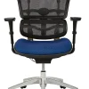 WorkPro® 12000 Series Ergonomic Mesh/Premium Fabric Mid-Back Chair, Black/Royal, BIFMA Compliant