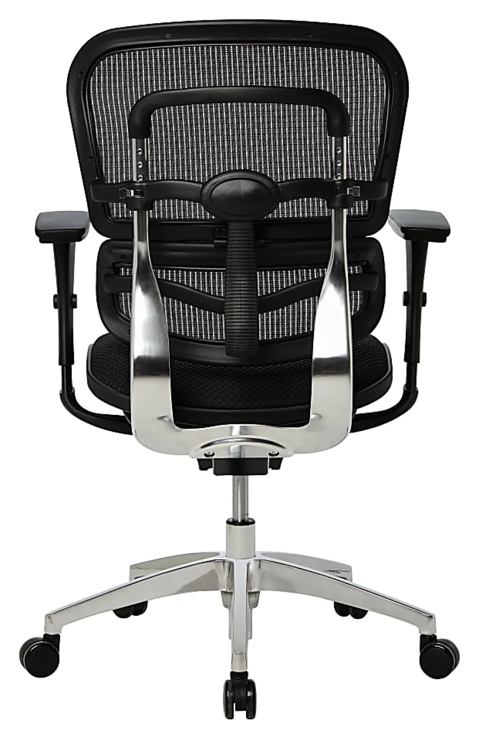 WorkPro® 12000 Series Ergonomic Mesh/Premium Fabric High-Back Chair, Black/Black, BIFMA Compliant