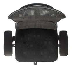 WorkPro® 12000 Series Ergonomic Mesh/Premium Fabric High-Back Chair, Black/Black, BIFMA Compliant