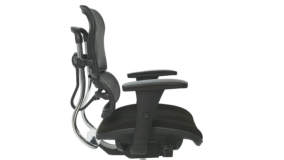 WorkPro® 12000 Series Ergonomic Mesh/Premium Fabric High-Back Chair, Black/Black, BIFMA Compliant