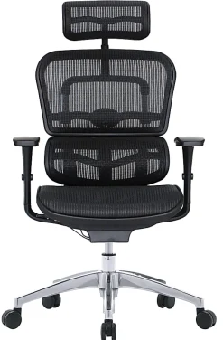 WorkPro® 12000 Series Ergonomic Mesh High-Back Executive Chair, Black/Chrome, BIFMA Compliant