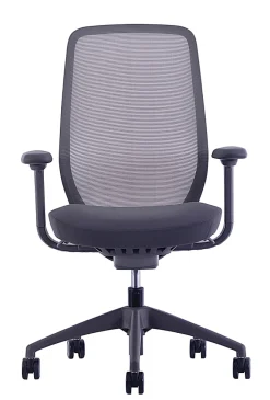 WorkPro® 6000 Series Multifunction Ergonomic Mesh/Fabric High-Back Executive Chair, Gray Frame/Gray Seat, BIFMA Compliant