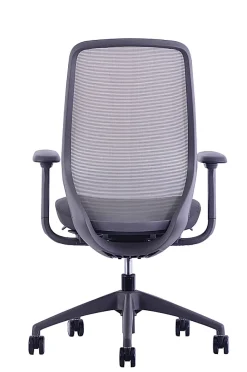 WorkPro® 6000 Series Multifunction Ergonomic Mesh/Fabric High-Back Executive Chair, Gray Frame/Gray Seat, BIFMA Compliant