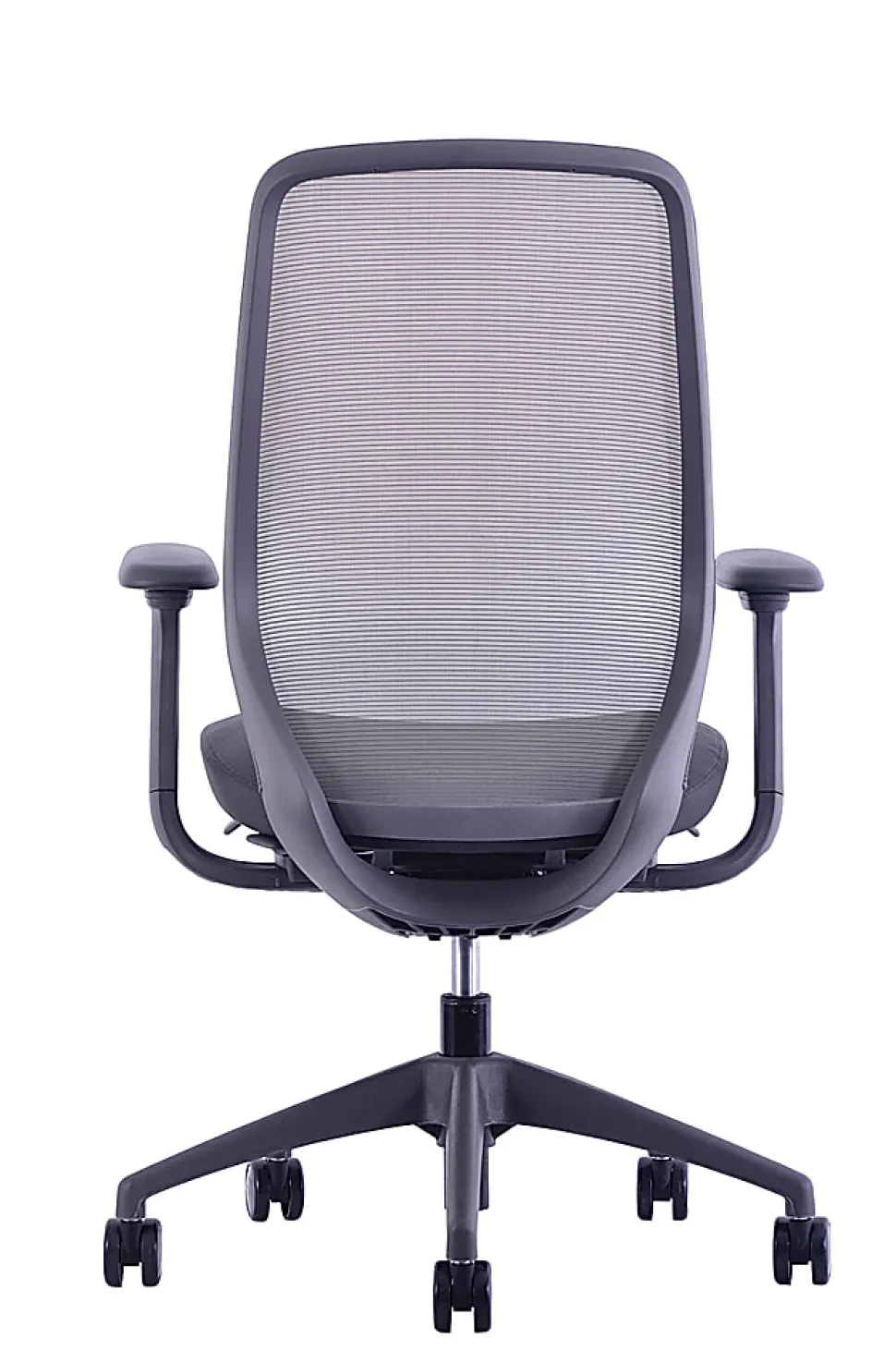 WorkPro® 6000 Series Multifunction Ergonomic Mesh/Fabric High-Back Executive Chair, Gray Frame/Gray Seat, BIFMA Compliant