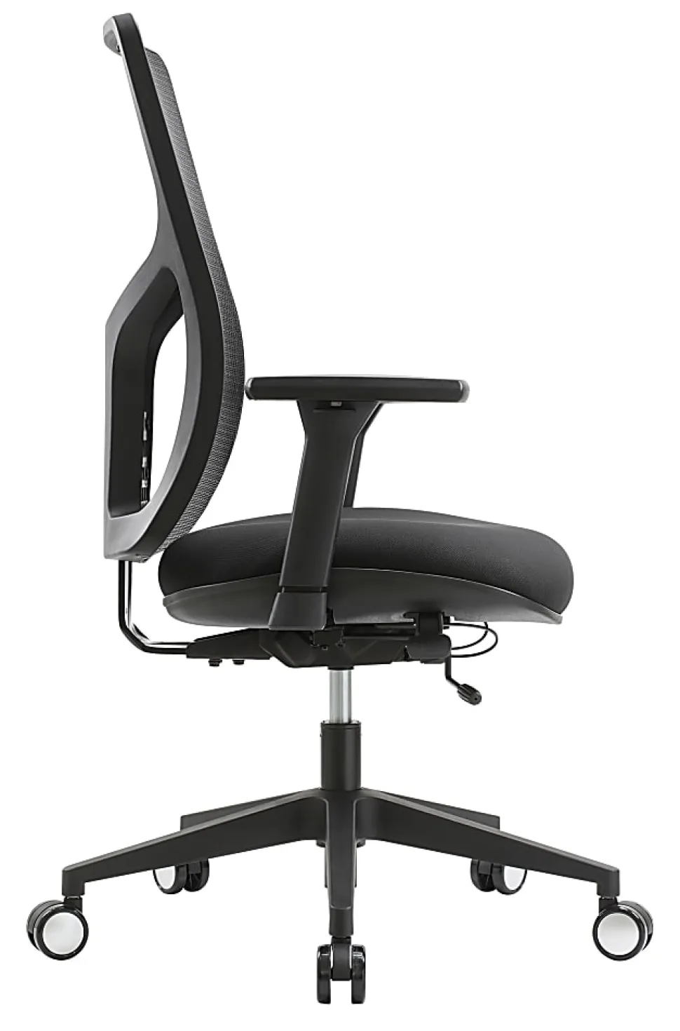 WorkPro® 4000 Series Multifunction Ergonomic Mesh/Fabric High-Back Executive Office Chair, Black/Black, BIFMA Compliant