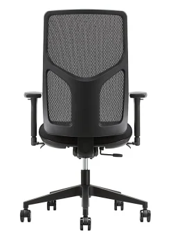 WorkPro® 4000 Series Multifunction Ergonomic Mesh/Fabric High-Back Executive Office Chair, Black/Black, BIFMA Compliant