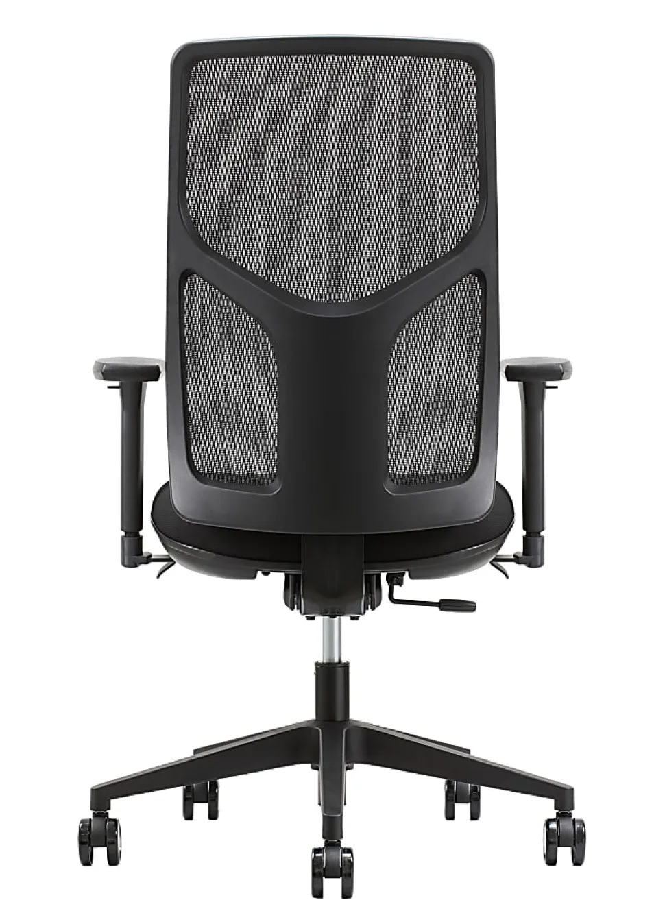 WorkPro® 4000 Series Multifunction Ergonomic Mesh/Fabric High-Back Executive Office Chair, Black/Black, BIFMA Compliant