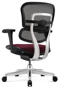 WorkPro® 12000 V2 Series Ergonomic Mesh/Fabric High-Back Office Chair, Burgundy/Black, BIFMA Compliant