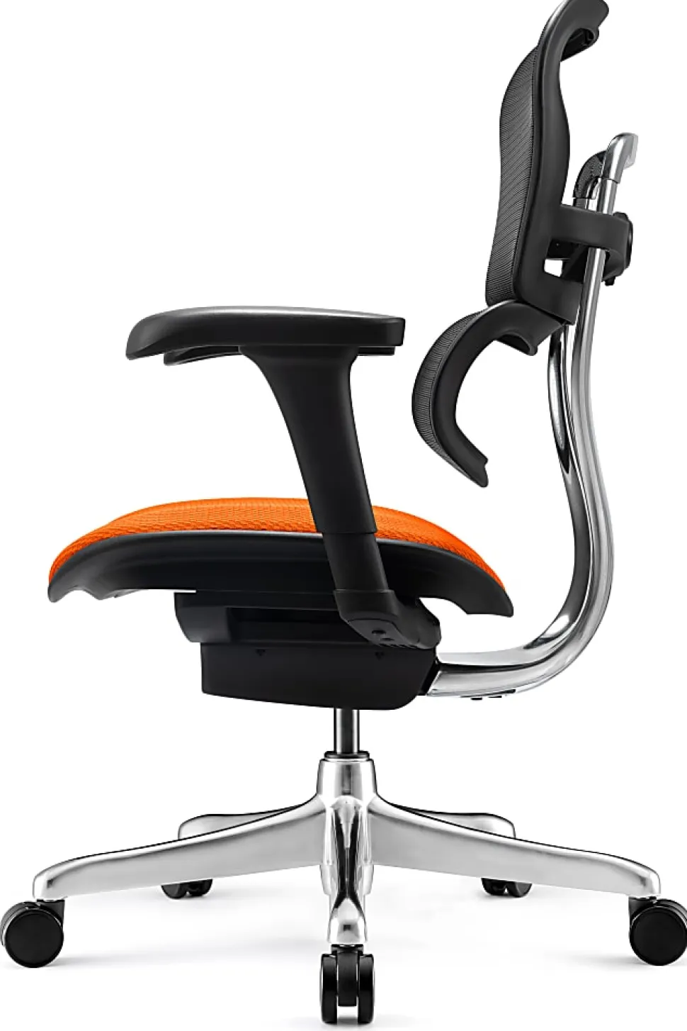 WorkPro® 12000 V2 Series Ergonomic Mesh/Fabric High-Back Office Chair, Tangerine/Black, BIFMA Compliant