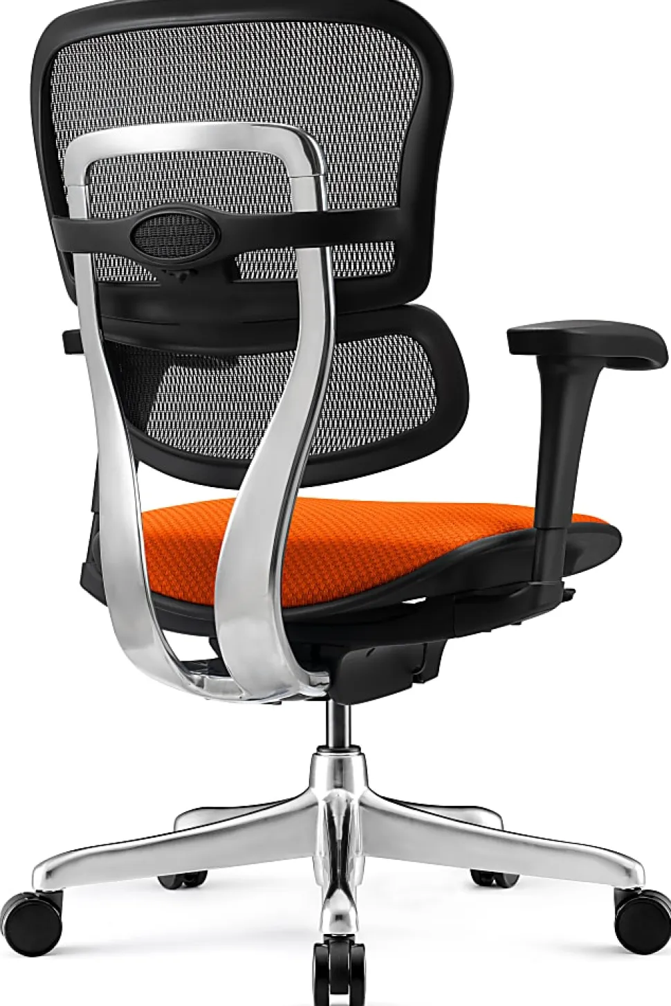 WorkPro® 12000 V2 Series Ergonomic Mesh/Fabric High-Back Office Chair, Tangerine/Black, BIFMA Compliant