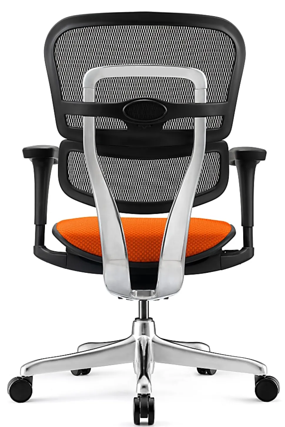 WorkPro® 12000 V2 Series Ergonomic Mesh/Fabric High-Back Office Chair, Tangerine/Black, BIFMA Compliant