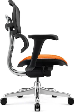 WorkPro® 12000 V2 Series Ergonomic Mesh/Fabric High-Back Office Chair, Tangerine/Black, BIFMA Compliant