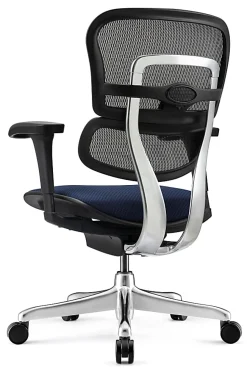 WorkPro® 12000 V2 Series Ergonomic Mesh/Fabric High-Back Office Chair, Navy/Black, BIFMA Compliant