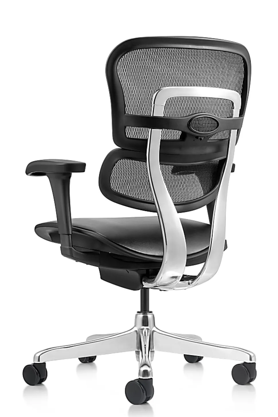 WorkPro® 12000 V2 Series Ergonomic Mesh/Antimicrobial Vinyl High-Back Office Chair, Black/Black, BIFMA Compliant