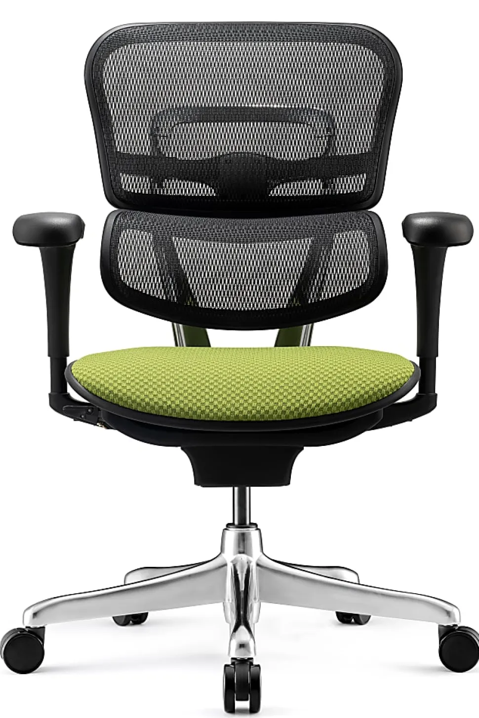 WorkPro® 12000 V2 Series Ergonomic Mesh/Fabric High-Back Office Chair, Lime/Black, BIFMA Compliant