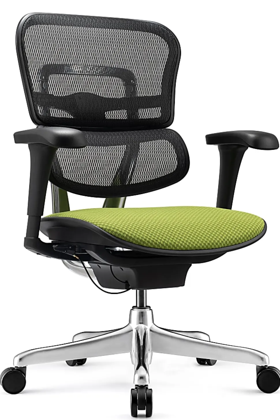 WorkPro® 12000 V2 Series Ergonomic Mesh/Fabric High-Back Office Chair, Lime/Black, BIFMA Compliant